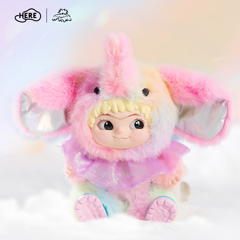 Letsvan WAKUKU-Dreamy Colorful Elephant Vinyl Pendant Collect dolls