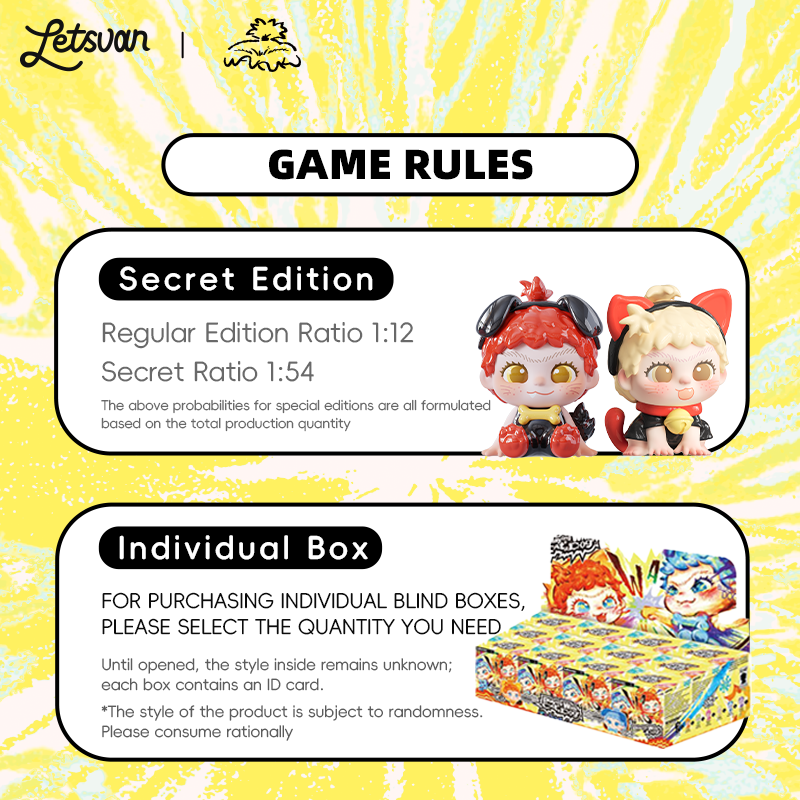 Letsvan WAKUKU Playing With Cats and Dogs Series Figures Blind box