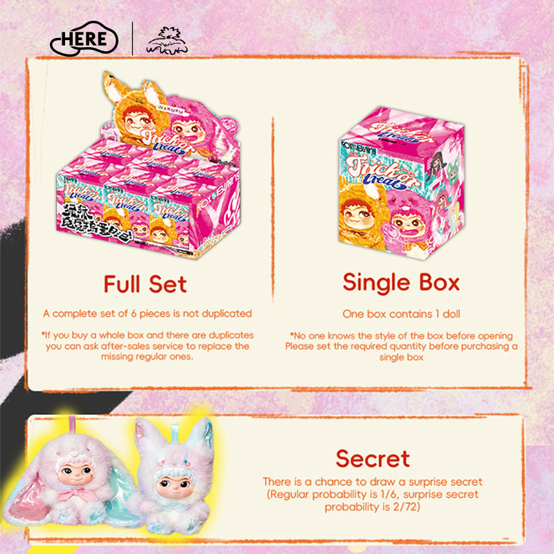 Letsvan WAKUKU-Fox&Bunny trick or treat Series Figures Blind box