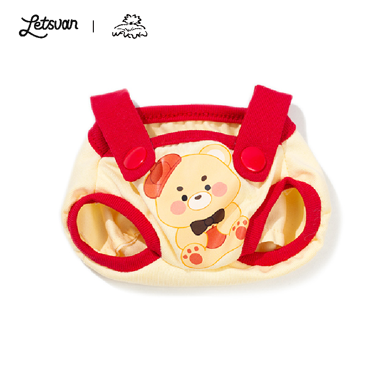 Letsvan WAKUKU-Fuzzy fun party Figure Dolls clothes Red Panda Bodysuit Doll Outfit