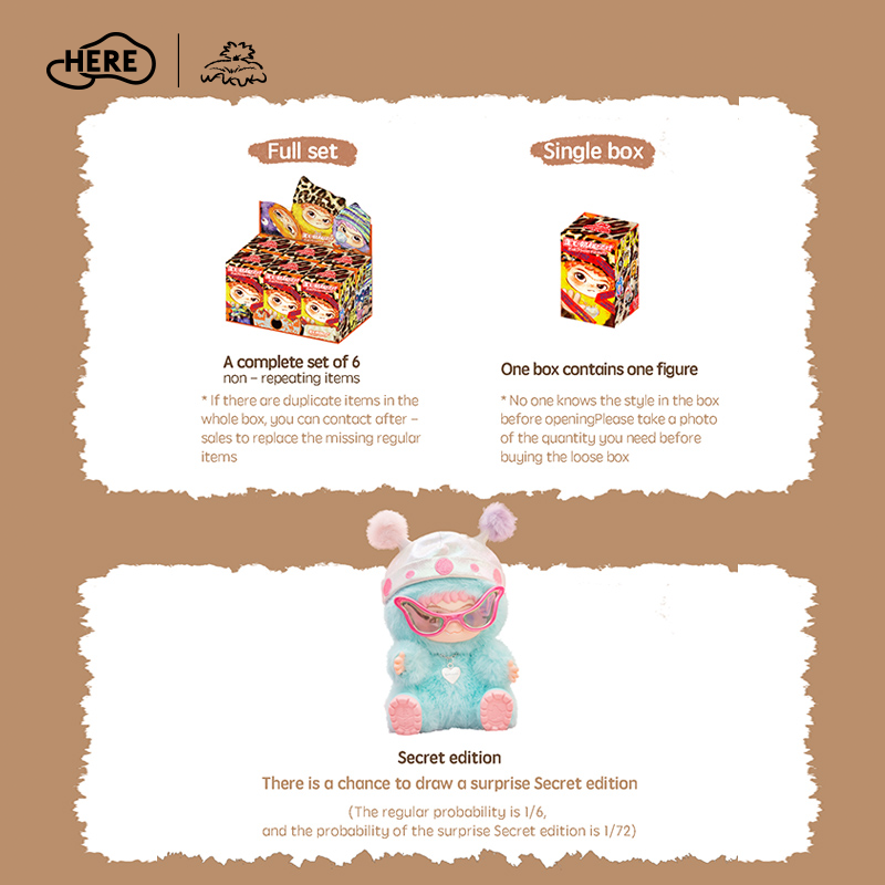 Letsvan WAKUKU-Fuzzy fun party Blind box