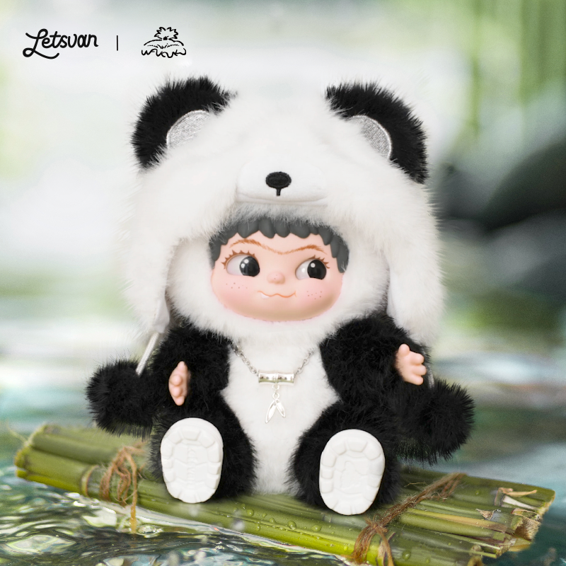 Letsvan WAKUKU-Pandada Pendant*1+Pandada Cherry Blossom Snow Pendant*1+Doll Clothes*1