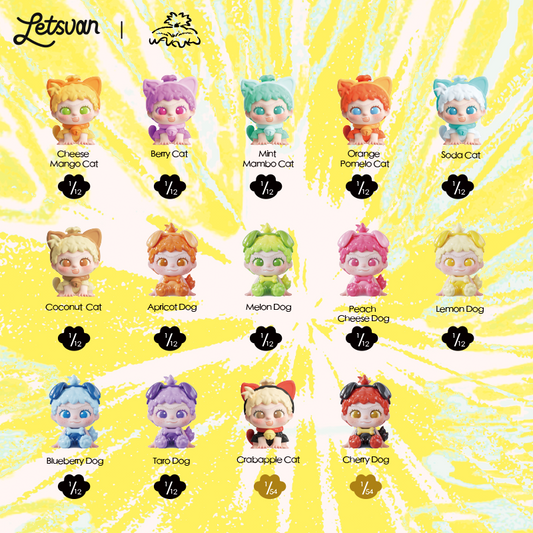 Letsvan WAKUKU Playing With Cats and Dogs Series Figures Blind box