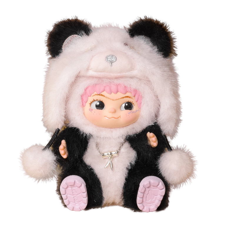 Letsvan WAKUKU-Pandada Pendant*1+Pandada Cherry Blossom Snow Pendant*1+Doll Clothes*1