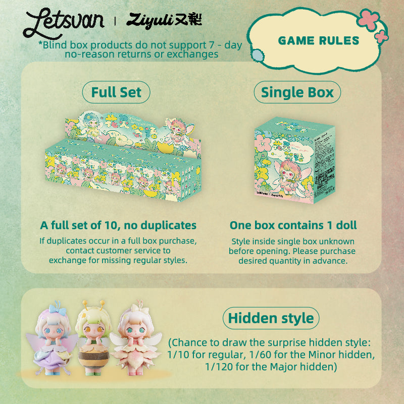 Letsvan ZIYULI Flower Spirit WhisperSeries Figures Blind box